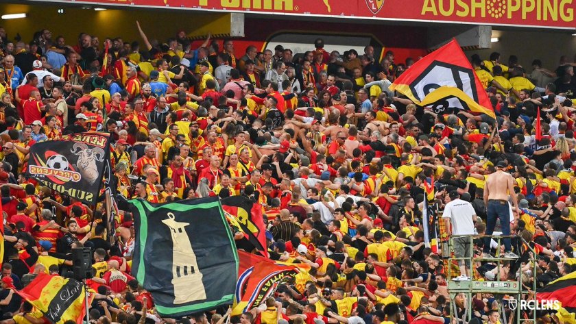 RC Lens stade Bollaert-Delelis foule en colère 2023
